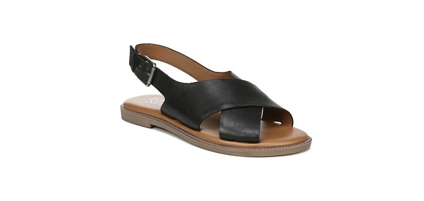 Franco Sarto Slingback Leather Sandals Discount