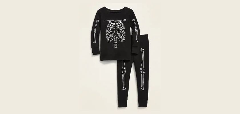 Glow-in-the-Dark Skeleton Toddler Pajama Set