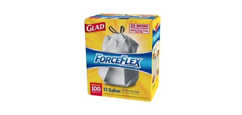 100-Ct Glad ForceFlex Drawstring Trash Bags