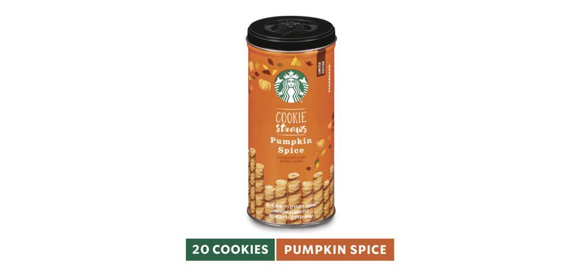 20-Ct Starbucks Pumpkin Spice Cookie Straws