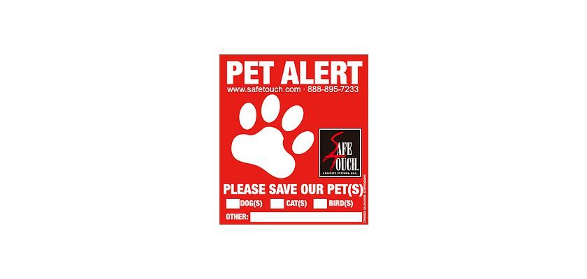 Free SafeTouch Pet Decal
