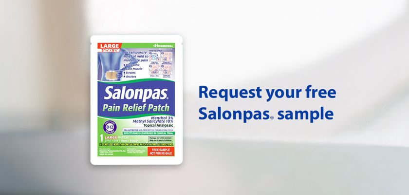Free Sample of Salonpas Pain Relieving Patch