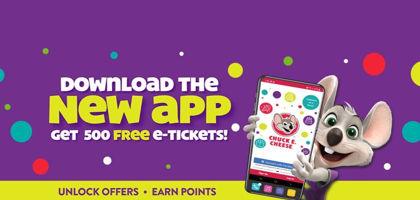 Free Tickets at Chuck E Cheese