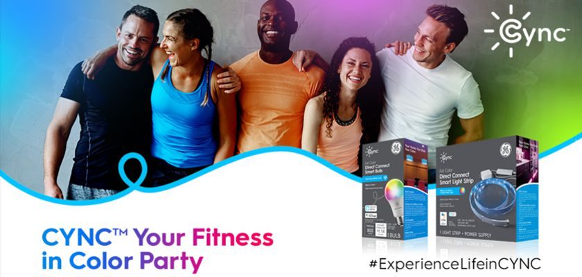 Free GE Lighting CYNC Your Fitness in Color Party Kit