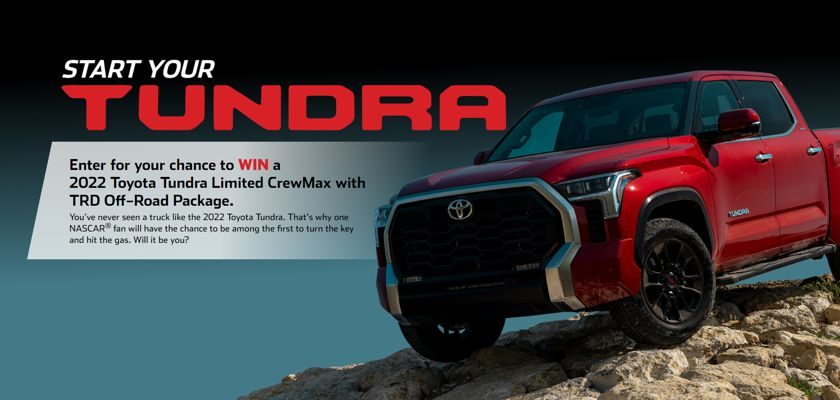 Nascar Start Your Tundra Giveaway