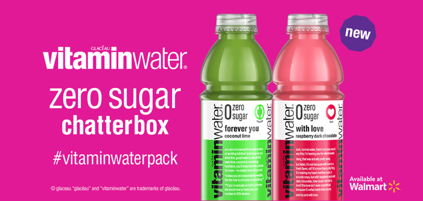 Free Vitaminwater zero sugar Chatterbox Kit