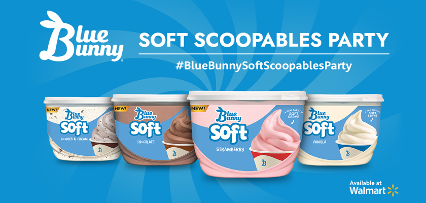 Free Blue Bunny Soft Scoopables Party Kit