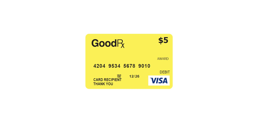 GoodRx Free Visa Prepaid Card